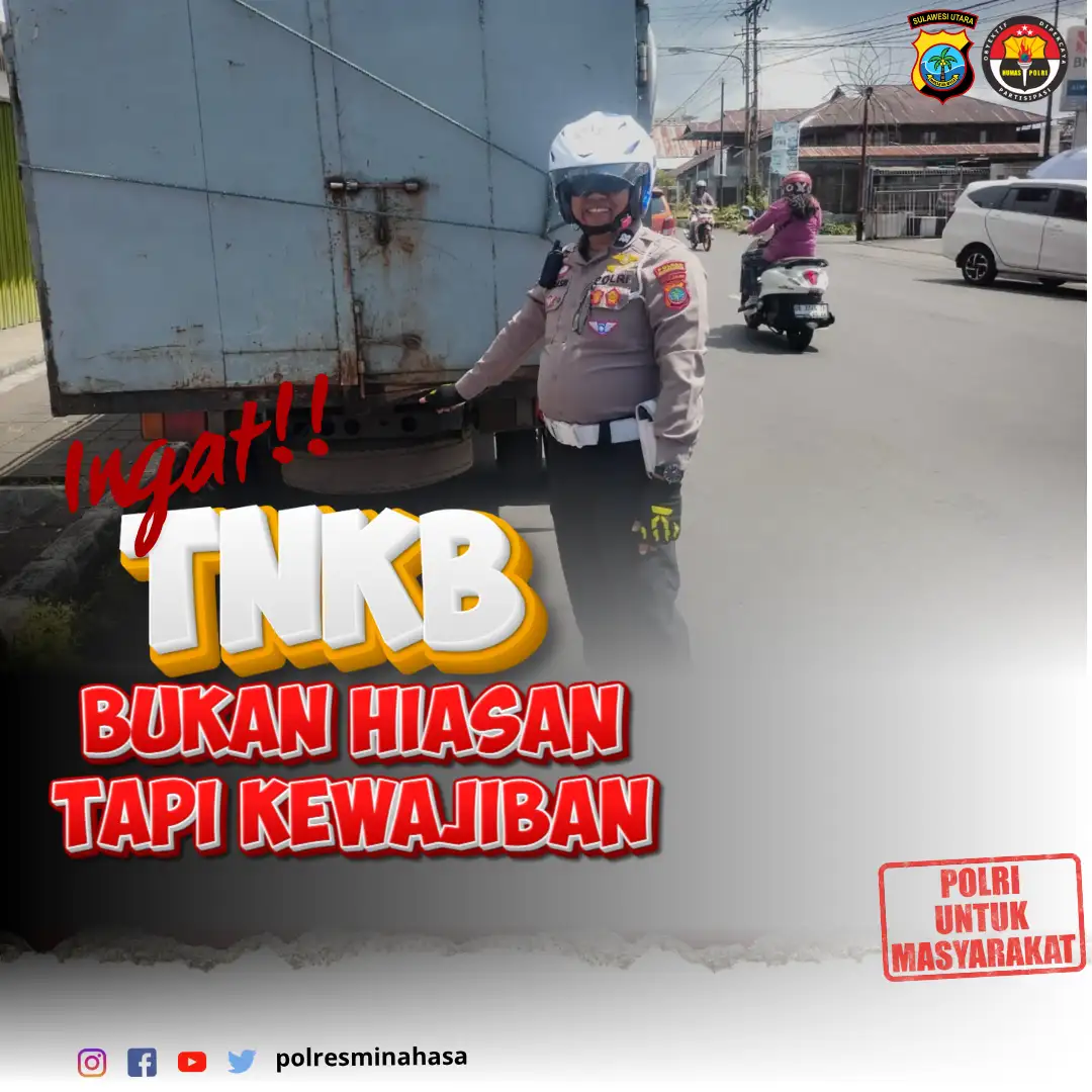 Patroli Turjawali Sat Lantas Polres Minahasa Edukasi Masyarakat Pentingnya Keselamatan Berlalu Lintas